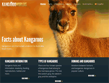 Tablet Screenshot of kangarooworlds.com